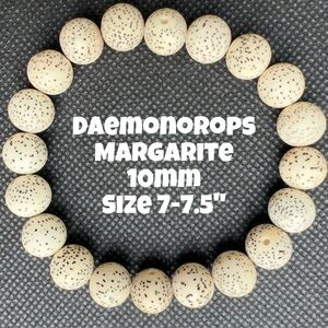 Daemonorops Margaritae 10mm Stretchy Bracelet from Bombshell‎ Beads